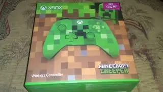 Minecraft Creeper Xbox One Controller Unboxing
