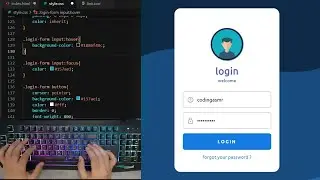 ASMR Programming - Coding Login Page Ui Design - HTML CSS Only - No Talking