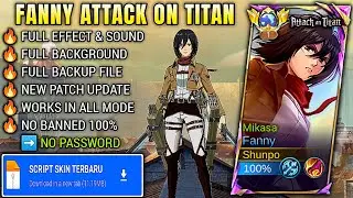 🔥 Script Skin Fanny Mikasa Attack on Titan | No Password, Full Effect & Sound