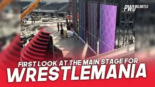𝙑𝙄𝘿𝙀𝙊𝙎 & 𝙋𝙃𝙊𝙏𝙊𝙎: First Real Look At The Main Stage For WrestleMania 39