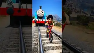 GTA V: SHIVA SAVING FRANKLIN FROM THOMAS THE TRAIN 