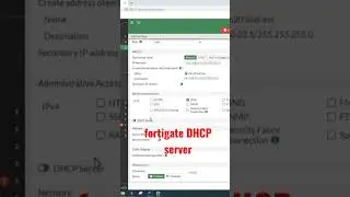 fortigate DHCP Server