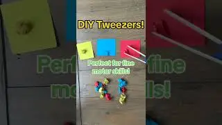 How To Make These DIY Tongs And Tweezers #finemotorskills