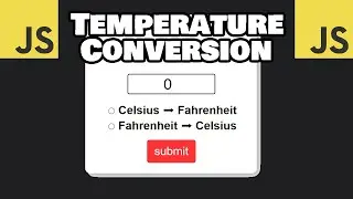 JavaScript TEMPERATURE CONVERSION PROGRAM 🌡️