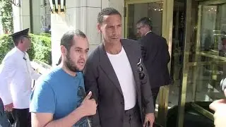 EXCLUSIVE - Soccer legend Rio Ferdinand in Paris