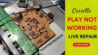 🔴Live Repair - JVC TD-W354 Double Cassette Deck Not Playing Tapes - Both Sides