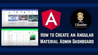 How to create Angular material admin dashboard