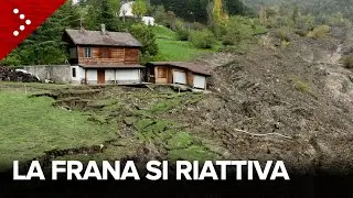 Frana riattivata in  Val di Sambro, i danni alle case e i difficili lavori in corso a Ca' di Sotto