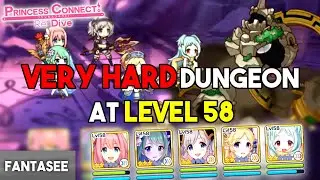 Princess Connect Re:Dive - How To Beat The Very Hard Dunegeon At Level 58