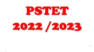Pstet New Update 2022 * Pstet New Update 2023 * Ptet New Registration Information* Ptet Exam Update