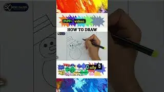 How to draw snow man || schoolx360 #shorts #Drawingshorts #drawing  #viral #ytshorts #kidsart