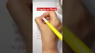 Singular or Plural