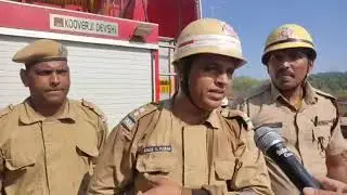 Goan Reporter: Fire officer Ashok Parab gives details of fire near Green Park hotel Guirim Mapusa