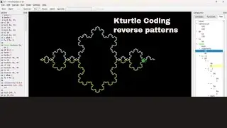 Kturtlerandom pattern reverse |  Learn basic coding Kturtle | Coding with Kturtle | Kturtle tutorial