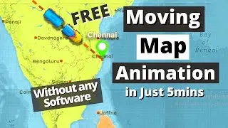 Moving Map Animation | How To Create Moving Map Animation | Free Map Animation for Videos #ShahTech