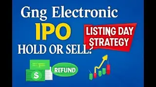GNG Electronics IPO Allotment | GNG Electronics ipo listing day strategy | gng ipo hold or sell