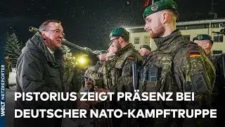 UKRAINE-KRIEG: Kampf um Bachmut - Pistorius besucht deutsche Truppen an NATO-Ostflanke | WELT News