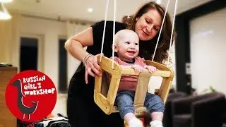 Making the Children's Oak Swing in the Doorway