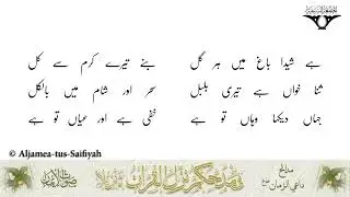 Chaman Mein Justaju Teri | Sautuliman Volume 20 | Aljamea-tus-Saifiyah