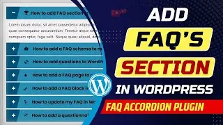 How to add FAQ in WordPress website | Best FAQ plugin for WordPress