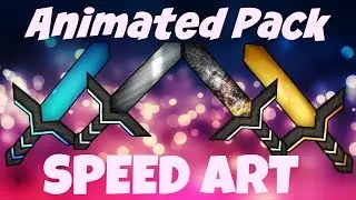 How to animate texture pack (Animated Resource Pack Speedart / time lapse)