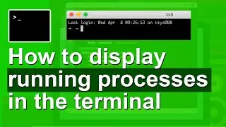 How to display running processes in the terminal (threads, memory and pid)