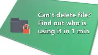File/Drive in use? Find out who is using it in 1 minute