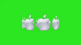 Apple Logo Green Screen Animated Video