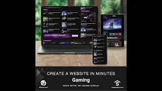 Ultimate Gaming Website Template: Level Up Your Design fast!