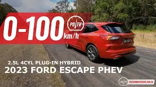 2023 Ford Escape Plug-in Hybrid (PHEV) 0-100km/h & engine sound
