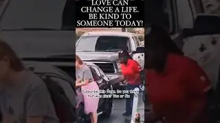 At a gas station, a lady look like she's having a bad day, so a woman sneaks in put gas in lady car.
