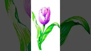 Как просто нарисовать тюльпан маркерами. Пошаговый мастер-класс по рисованию цветов для начинающих.