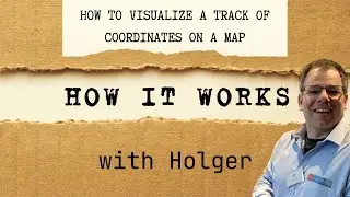 How to visualize a track of coordinates on a map