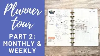 PLANNER PEACE | Planner Tour Part 2: Monthly & Weekly View