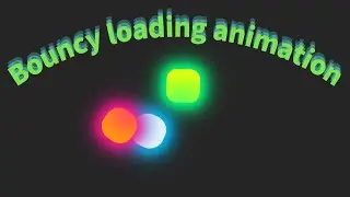 Bouncy animation using html and css