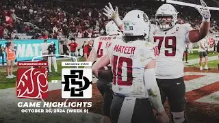 Washington State Highlights at San Diego State | 2024 Pac-12 Football