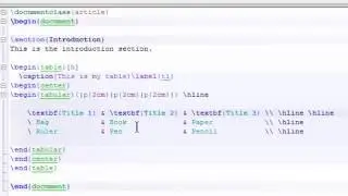 How to draw a table using latex