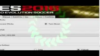 Pes 2016 Tam Ekran Oynama ve Hata Çözümleri