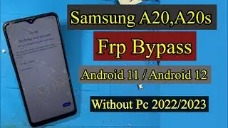 Samsung A20s/A21s Frp Bypass Android 11 without pc | Samsung google account 11 bypass unlock.