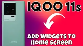 IQOO 11s Add Widgets To Home Screen || How to add widget to home screen || Widget settings
