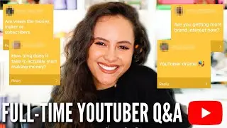 Being a FULL-TIME YOUTUBER Q&A - how I come up with ideas, the $$$ etc