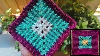 Crochet Afghan Infinity Square Throw | Bed cover 👉Step by Step Tutorial For Beginners @sara1111