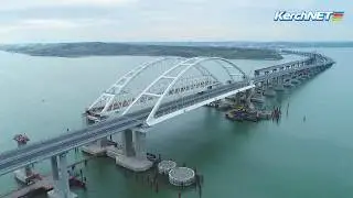 Крымский мост: свежее видео с коптера