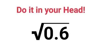 Square Root of decimal numbers in seconds! 