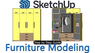 How to model Wardrobe in SketchUp