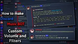 How to make a Discord Music BOT with Filter + Custom Volumes | No Coding Require | Replit