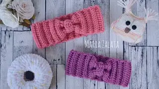 Мастер класс - Повязка на голову крючком