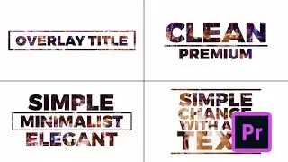 FREE Overlay Titles Template for Adobe Premiere Pro + Tutorial