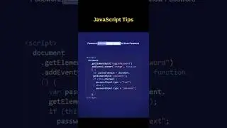 Javascript Password I How to show password in javascript 