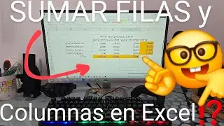 ➕ Como SUMAR FILAS y COLUMNAS en EXCEL FÁCIL y RÁPIDO